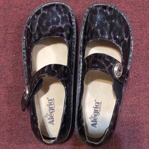 Alegria Kids Black Mary Jane Shoes